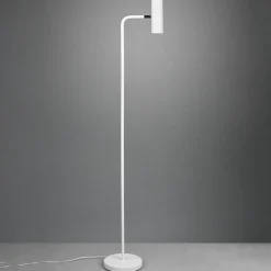 Vloerlamp Marley, wit, hoogte 151 cm, metaal