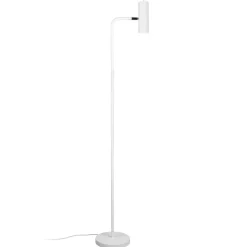 Vloerlamp Marley, wit, hoogte 151 cm, metaal