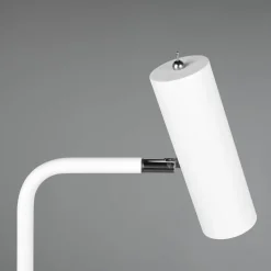 Vloerlamp Marley, wit, hoogte 151 cm, metaal