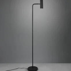 Vloerlamp Marley, zwart, hoogte 151 cm, metaal