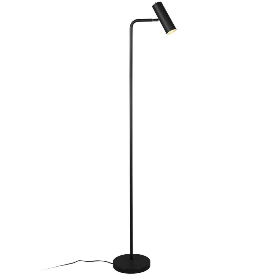 Vloerlamp Marley, zwart, hoogte 151 cm, metaal