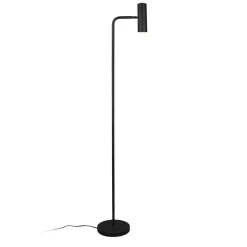 Vloerlamp Marley, zwart, hoogte 151 cm, metaal
