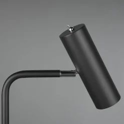 Vloerlamp Marley, zwart, hoogte 151 cm, metaal