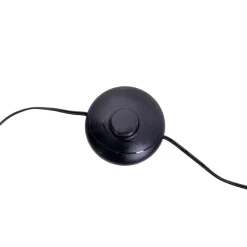 Vloerlamp Maron, 3-lamps, textiel, bruin/goud