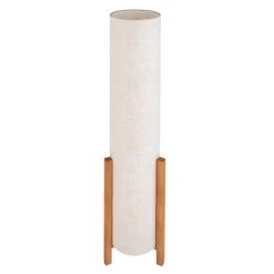 Vloerlamp Matilda met stoffen kap in linnen optiek