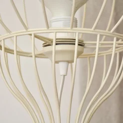 Vloerlamp Mercure, zand, metaal/kunststof, hoogte 93 cm