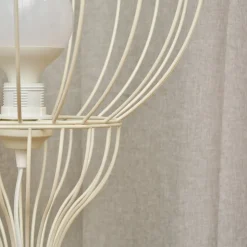 Vloerlamp Mercure, zand, metaal/kunststof, hoogte 93 cm