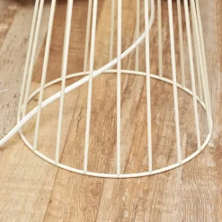 Vloerlamp Mercure, zand, metaal/kunststof, hoogte 93 cm