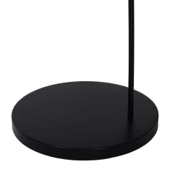 Vloerlamp Mesh, zwart, booglamp