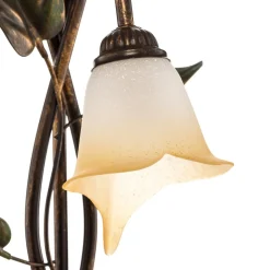 Vloerlamp Miranda in Florentijnse stijl, brons