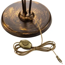 Vloerlamp Miranda in Florentijnse stijl, brons