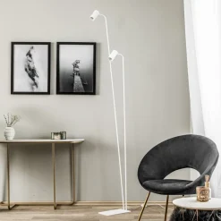 Vloerlamp Mono II, 2-lamps, wit