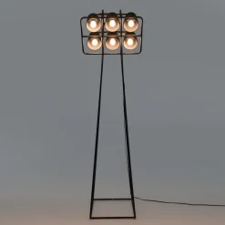 Vloerlamp Multilamp, 6-lamps, zwart