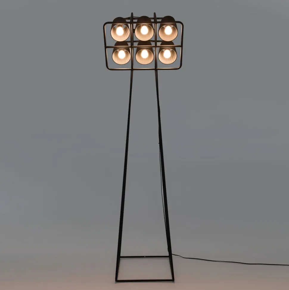 Vloerlamp Multilamp, 6-lamps, zwart