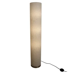 Vloerlamp natuur met linnen kap