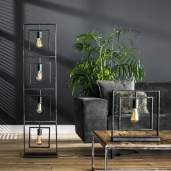 Vloerlamp Nestoy, antraciet, 4-lamps