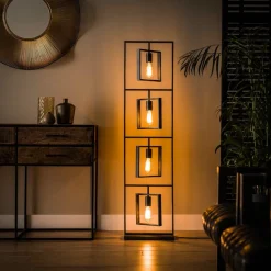 Vloerlamp Nestoy, antraciet, 4-lamps