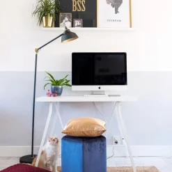 Vloerlamp Nové, verstelbaar, zwart