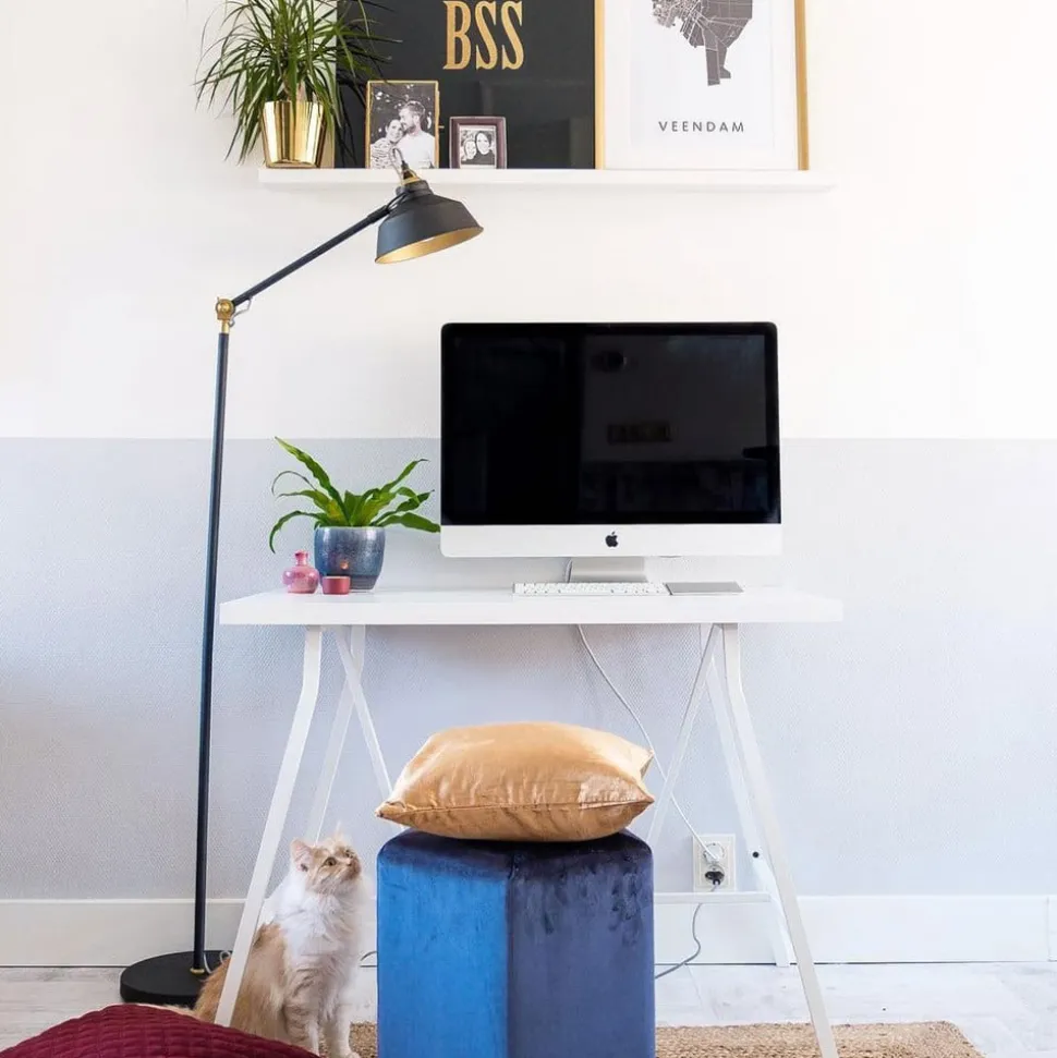 Vloerlamp Nové, verstelbaar, zwart