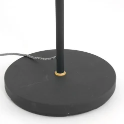 Vloerlamp Nové, verstelbaar, zwart