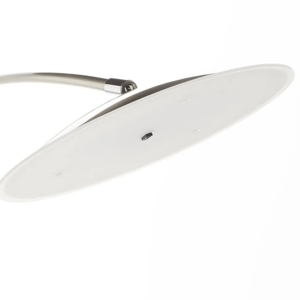 Vloerlamp Ohio, nikkel/chroom