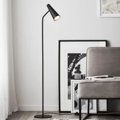 Vloerlamp Peak, variabel, zwart