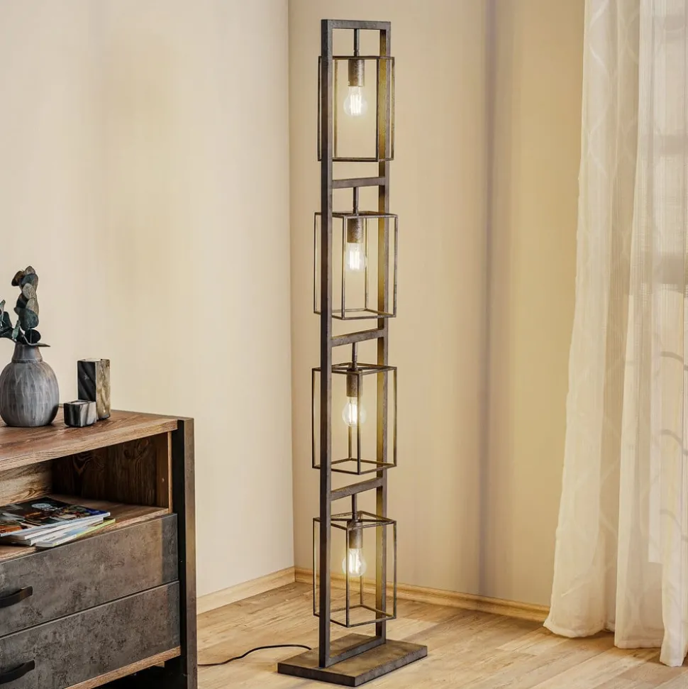 Vloerlamp Perpendillu, 4-lamps