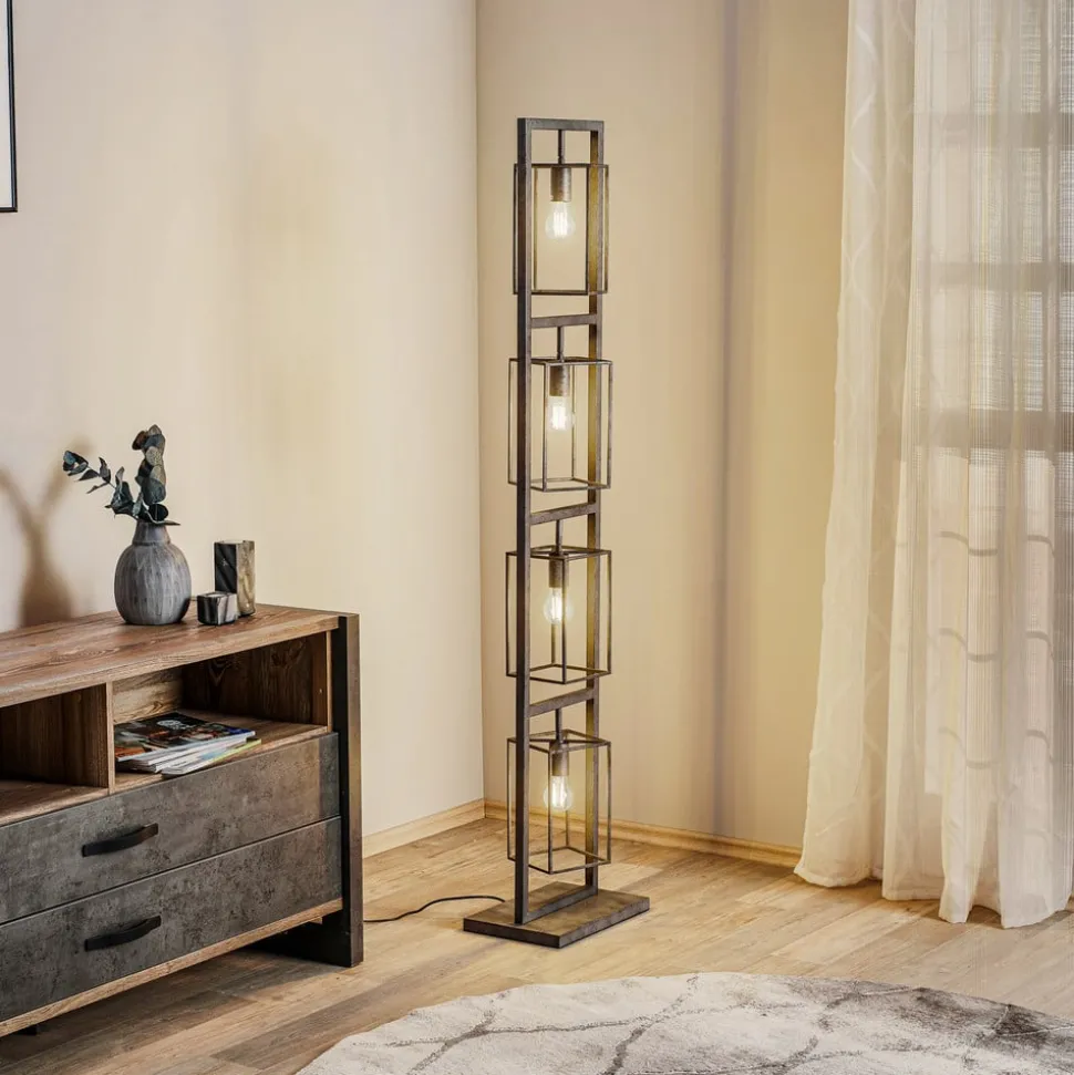 Vloerlamp Perpendillu, 4-lamps