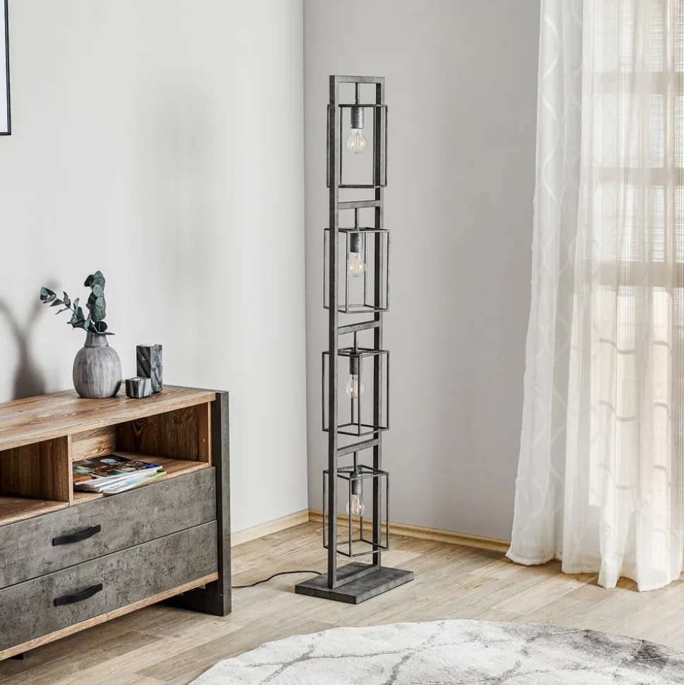 Vloerlamp Perpendillu, 4-lamps