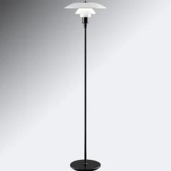 Vloerlamp PH 3 1/2-2 1/2 - voer zw. gemetalliseerd