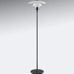 Vloerlamp PH 3 1/2-2 1/2 - voer zw. gemetalliseerd