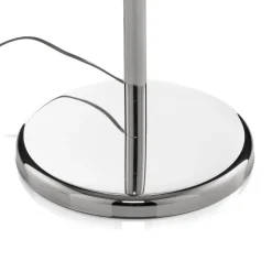 Vloerlamp Pioggia met kristallen regen, chroom