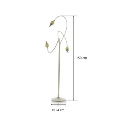 Vloerlamp Poppy - Met drie flexarmen