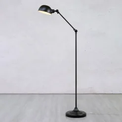 Vloerlamp Portland, 2-voudig verstelbaar, zwart