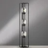 Vloerlamp Regi van glas, rookgrijs, 3-lamps