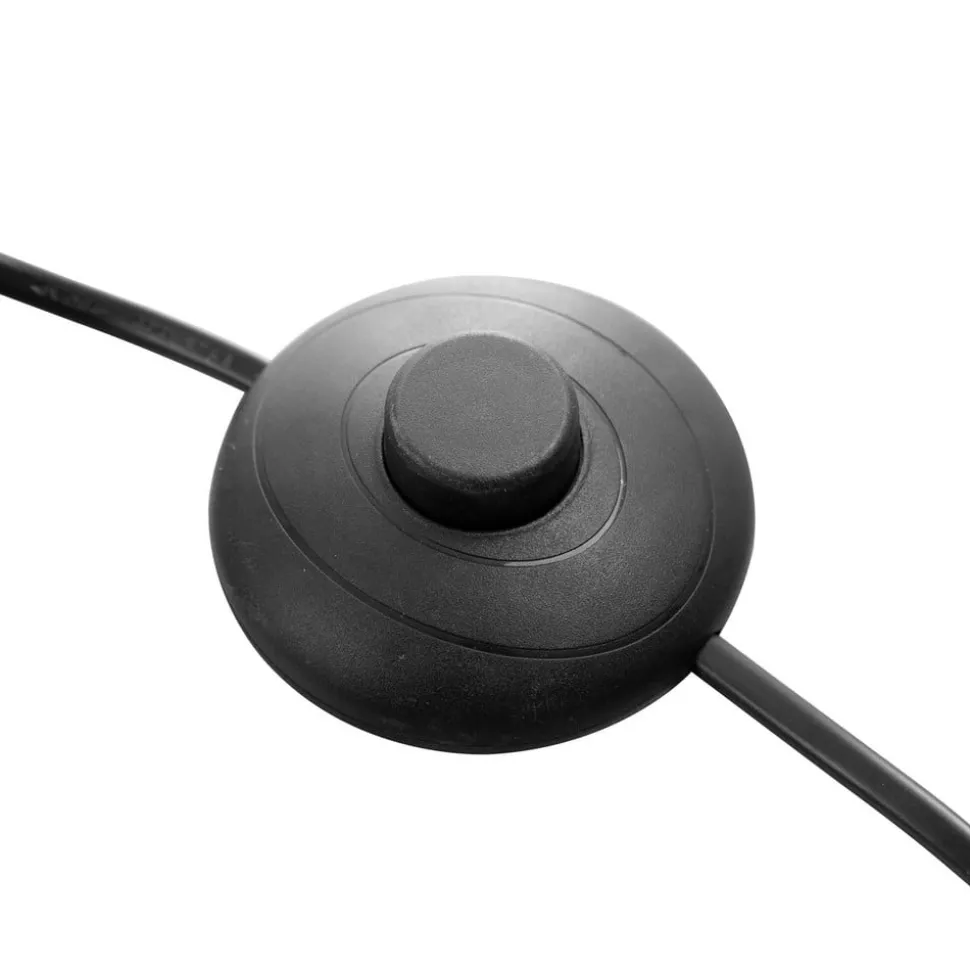 Vloerlamp Rinca, draadkap met grasbinding