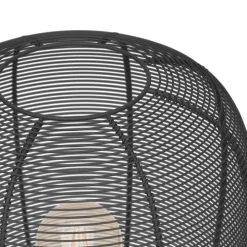 Vloerlamp Rinroe, hoogte 140,5 cm, zwart, staal