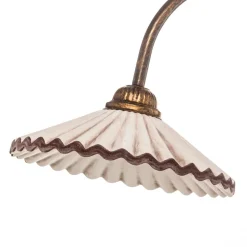 Vloerlamp Rosina met twee keramische kappen