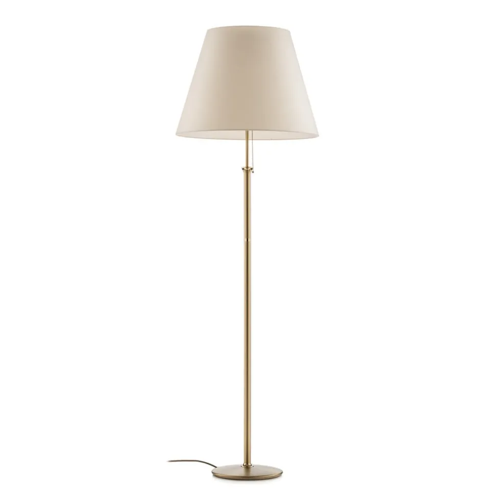 Vloerlamp Royce met plafondlamp crème