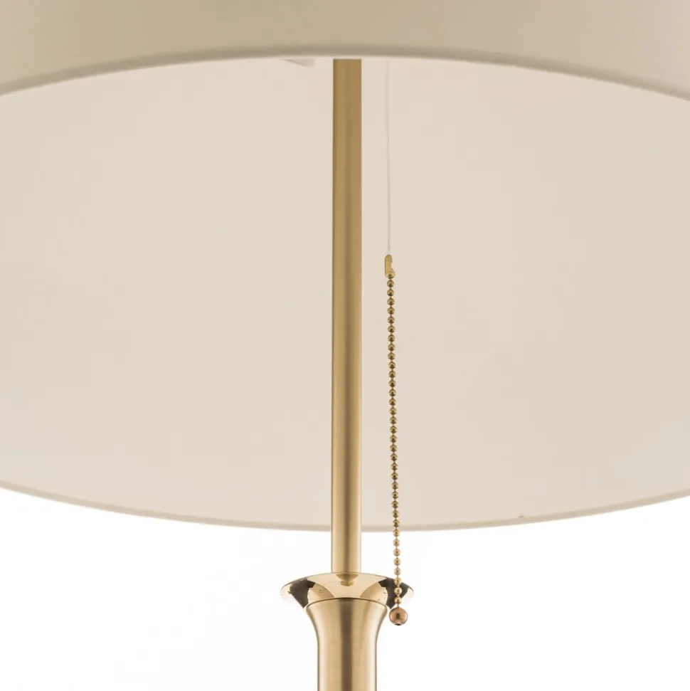 Vloerlamp Royce met plafondlamp crème