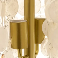 Vloerlamp Ruben met parelmoeren schijven