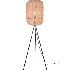 Vloerlamp Runa met sisalkap