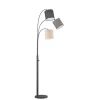 Vloerlamp Shade, zand/grijs/zwart, 3-lamps