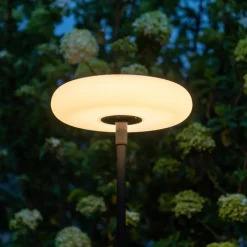 Vloerlamp solar Pops, USB, touchdimmer, IP54