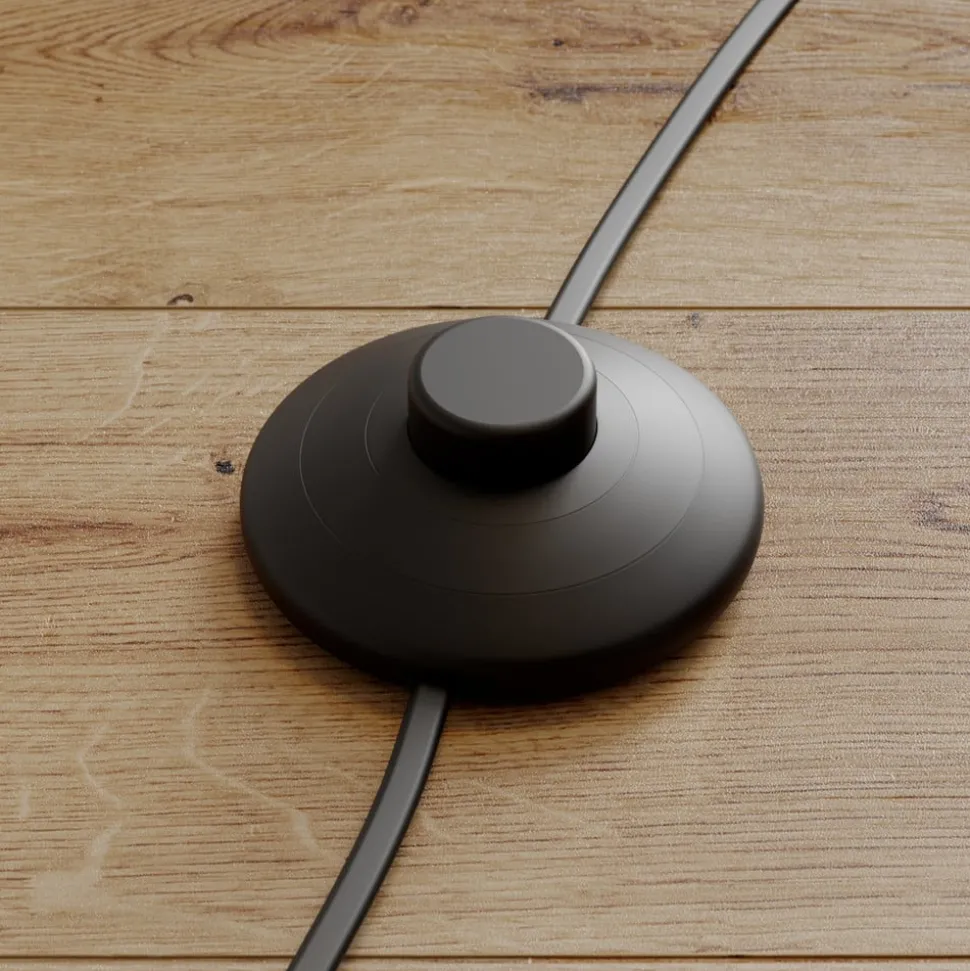 Vloerlamp Sonika, 175 cm, nikkelkleurig, glas, E27