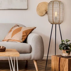 Vloerlamp Tanah, driebeen