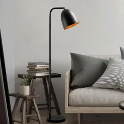 Vloerlamp Tattoo 4090, zwart, metaal, hoogte 120 cm