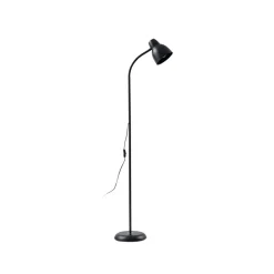 Vloerlamp Tebbi, zwart, metaal, hoogte 150 cm