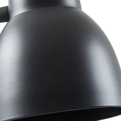 Vloerlamp Tebbi, zwart, metaal, hoogte 150 cm