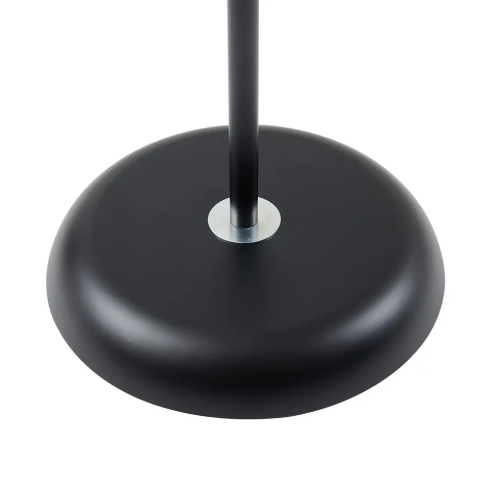 Vloerlamp Tebbi, zwart, metaal, hoogte 150 cm